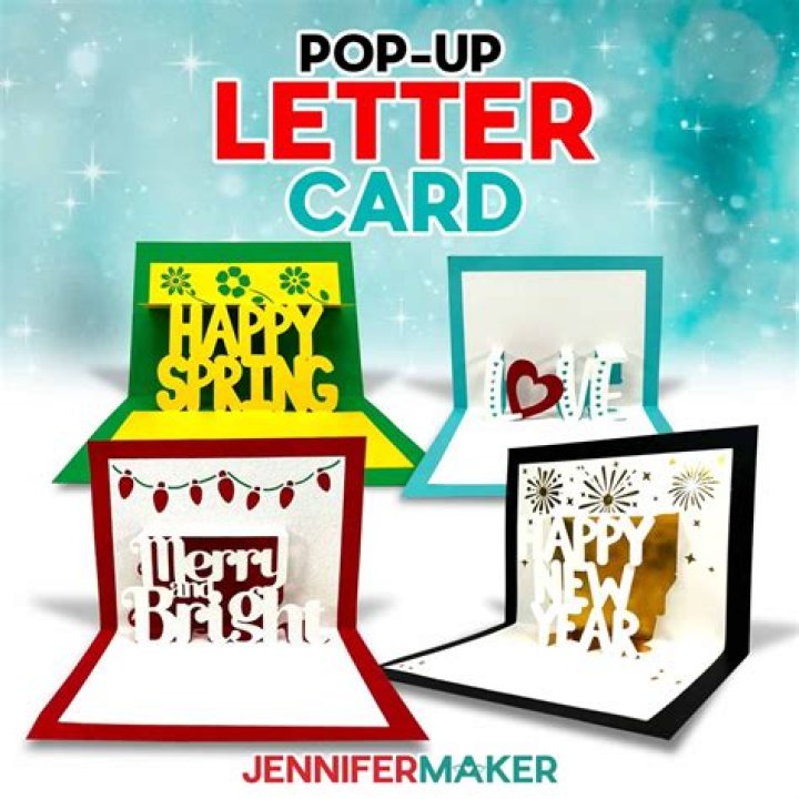 How do you make a pop up card with letters?