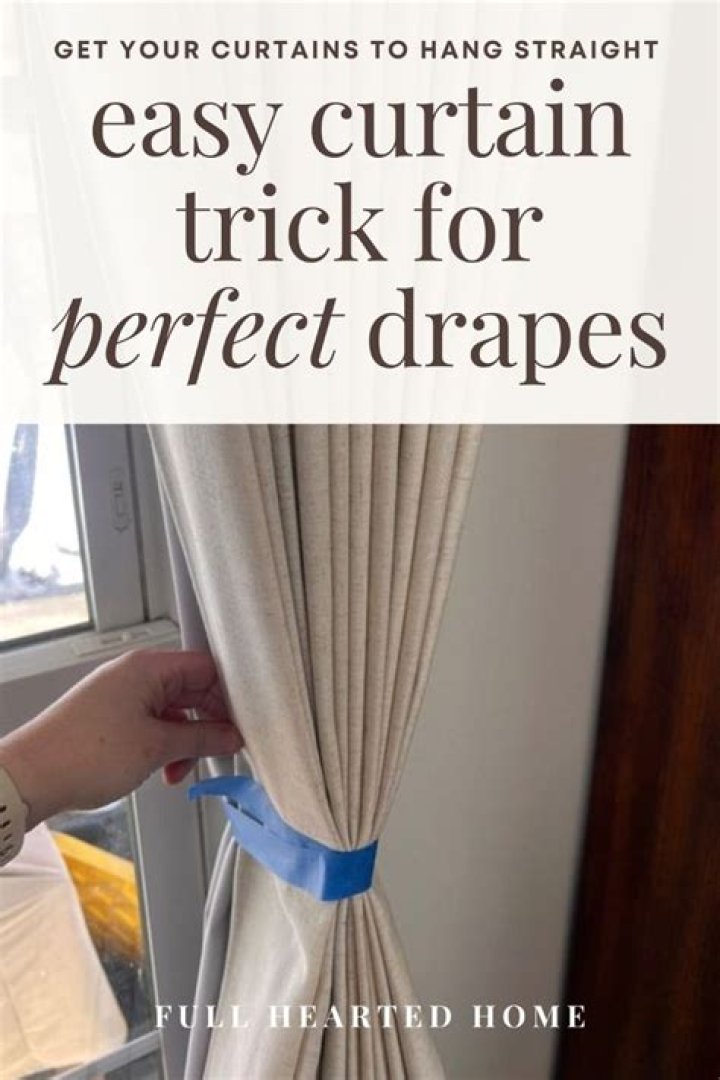 How do you make simple fabric curtains?