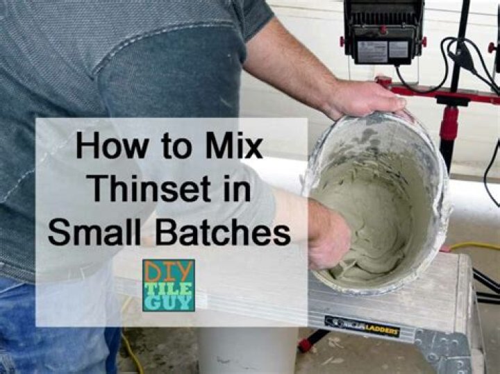 How do you mix small batches with thinset?
