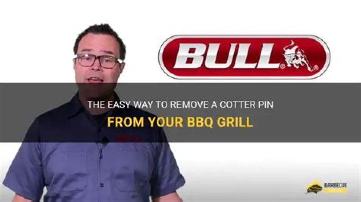 How do you remove a cotter pin?