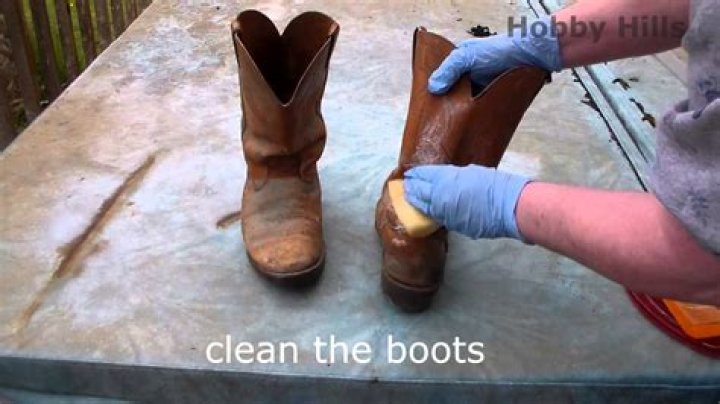 How do you remove mold from leather boots?
