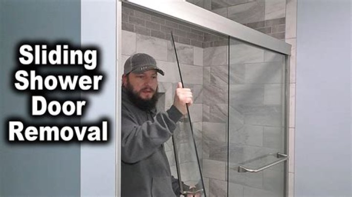 How do you remove sliding glass shower doors?