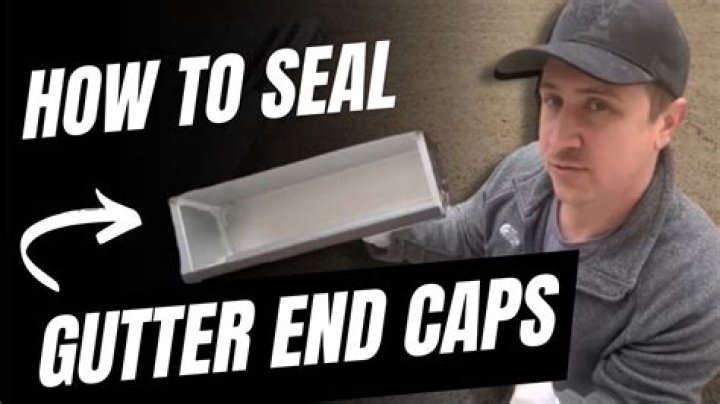 How do you secure gutter end caps?
