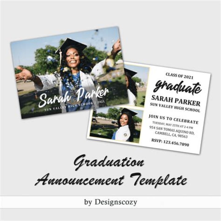 How do you send graduation announcements?