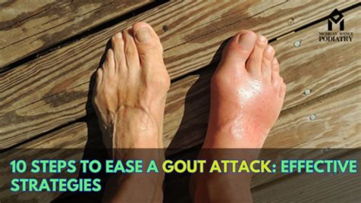 How do you stop a gout attack fast?