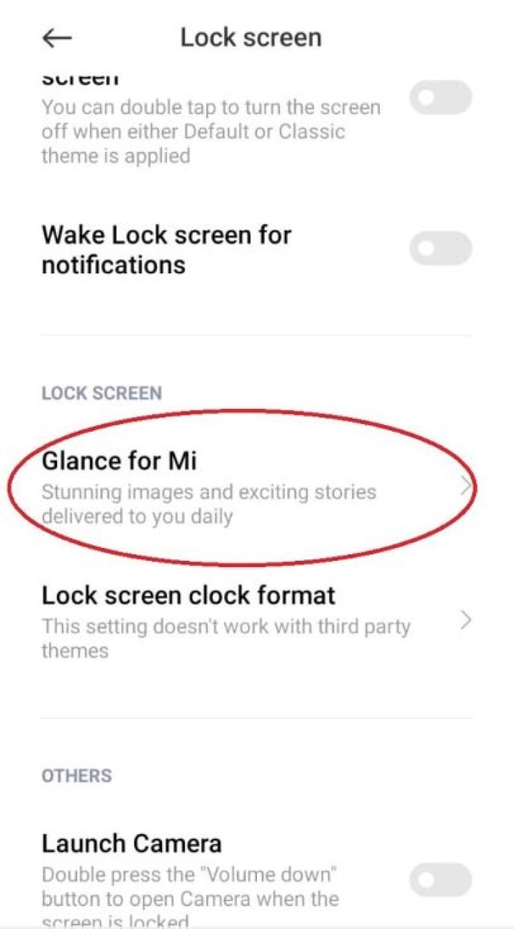 How do you stop glance in MI?