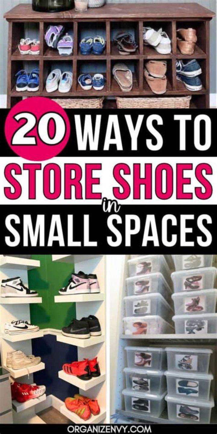 How do you store and organize shoes?