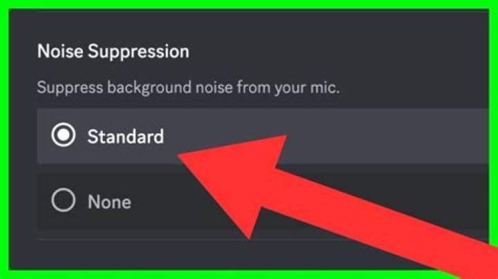 How do you suppress noise?