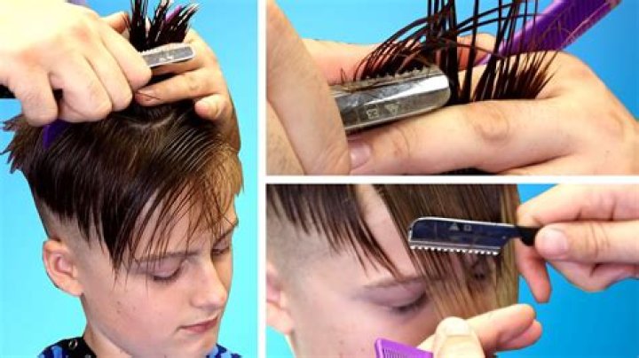 How do you thin your hair with a razor comb?