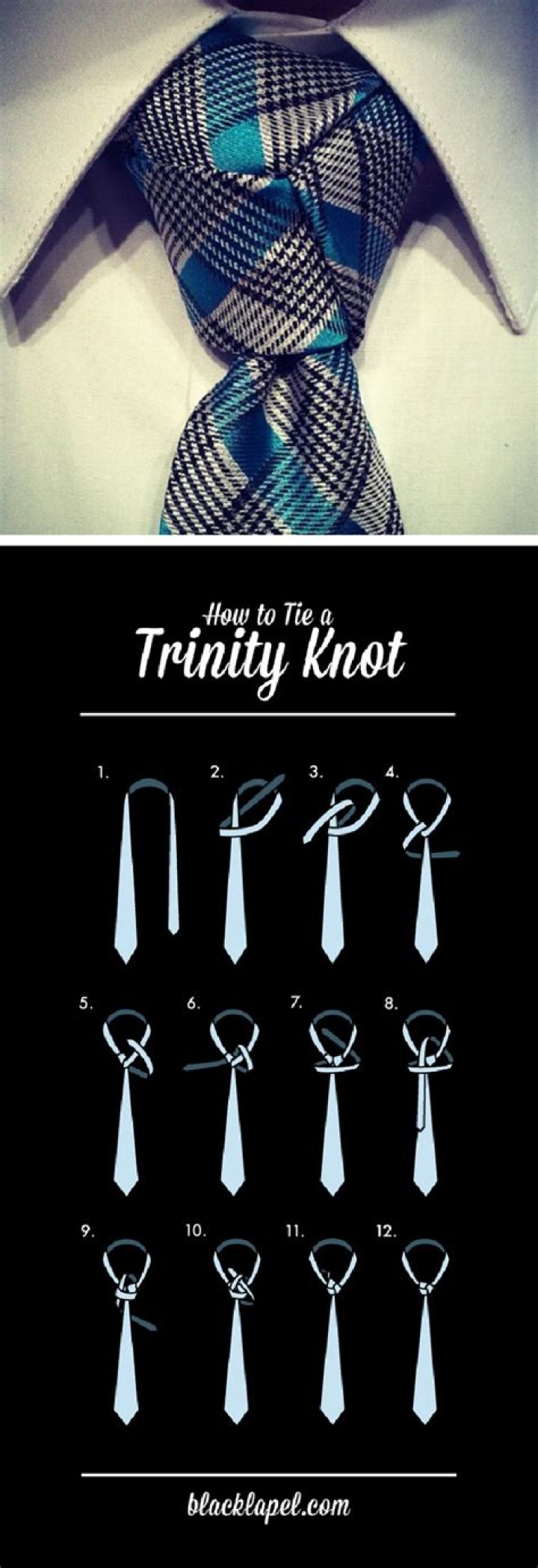 How do you tie a trinity knot?