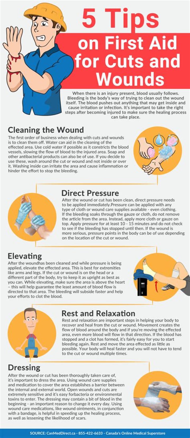 How do you treat fresh cuts?