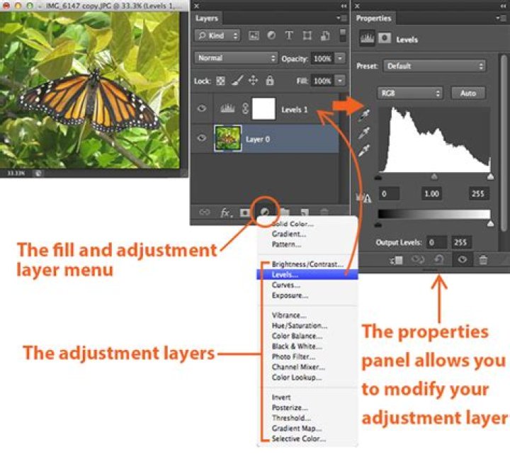 How do you use adjustment layers in Photoshop cs6?