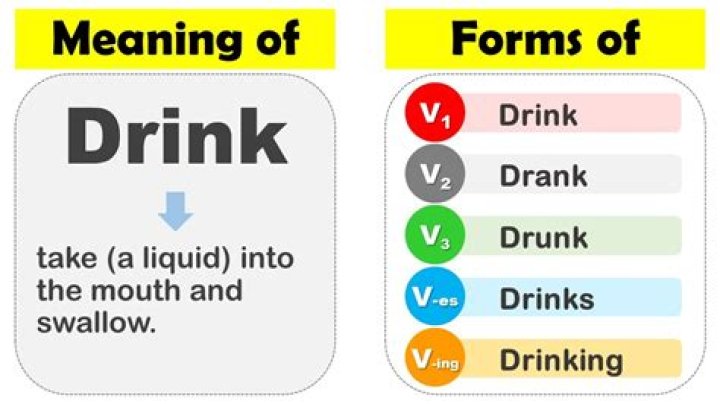 How do you use drink in a sentence?