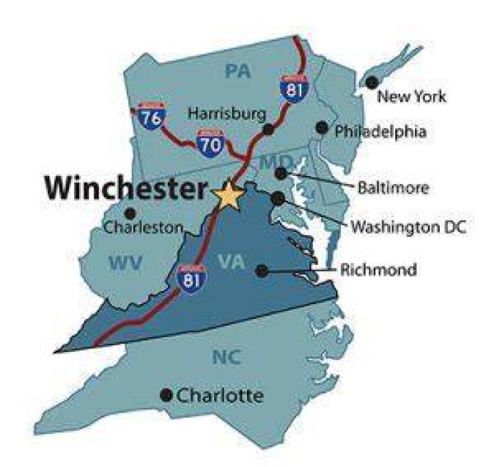 How far is Winchester Virginia?