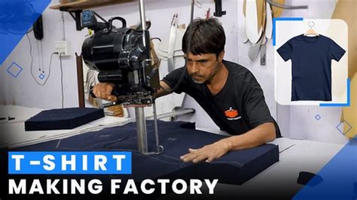 How is a cotton T shirt manufactured?