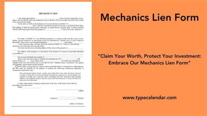 How long does a mechanics lien last in Texas?