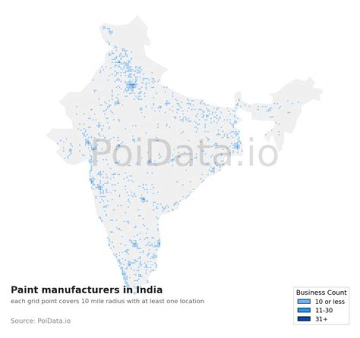 How many paint manufacturers are there?