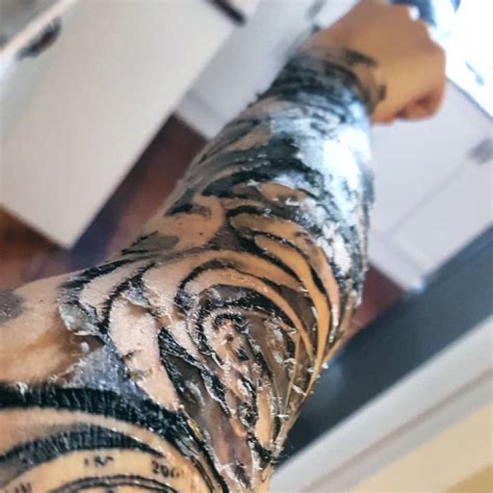 How many times will a tattoo peel?