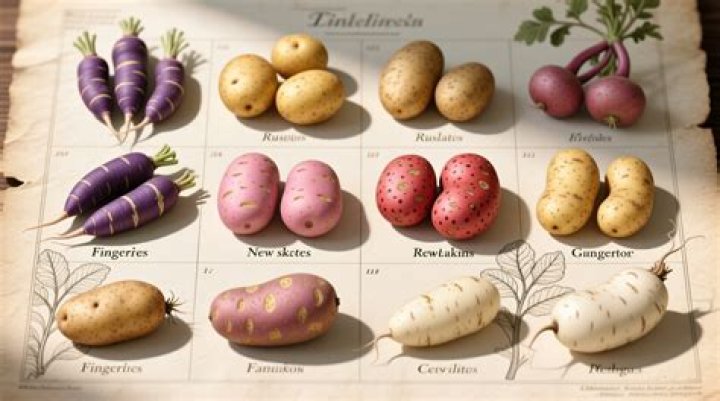 How many types of potatoes are there in the UK?