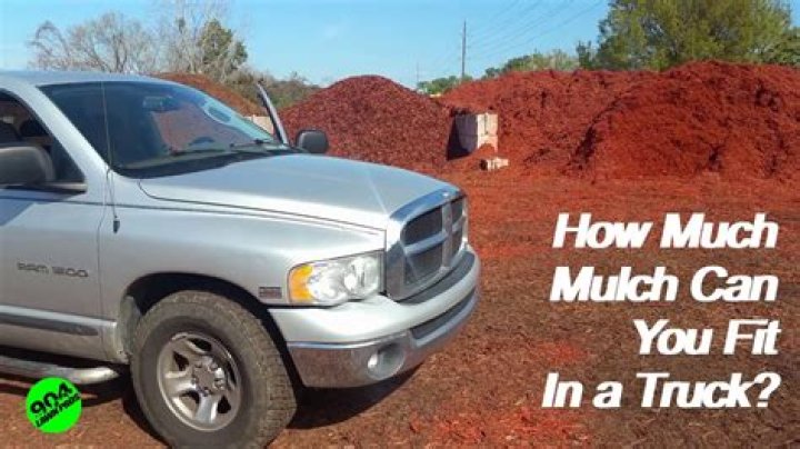 How many yards of mulch can you fit in a pickup truck?