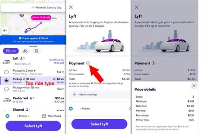 How much does LYFT charge for a ride?