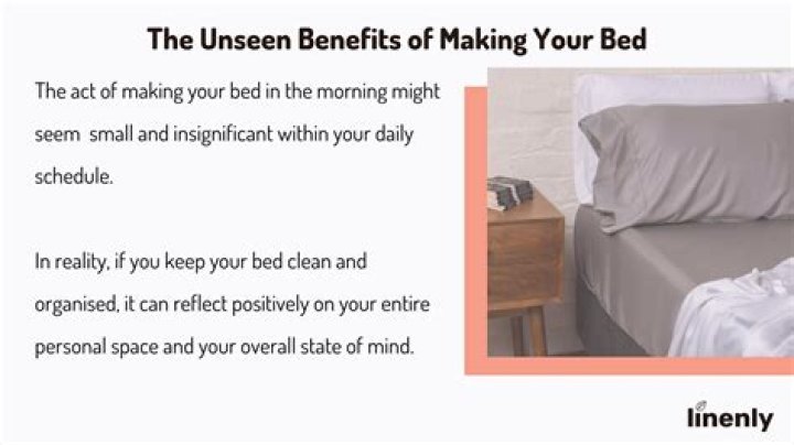 Is it important to make your bed?