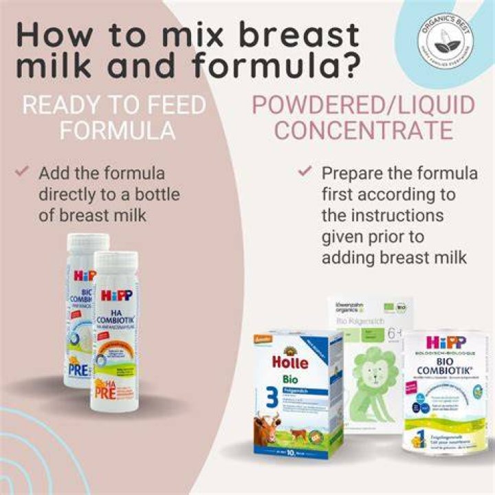 Is it OK to mix formula with breast milk?