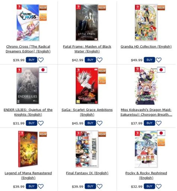Is Nintendo switch games region free?