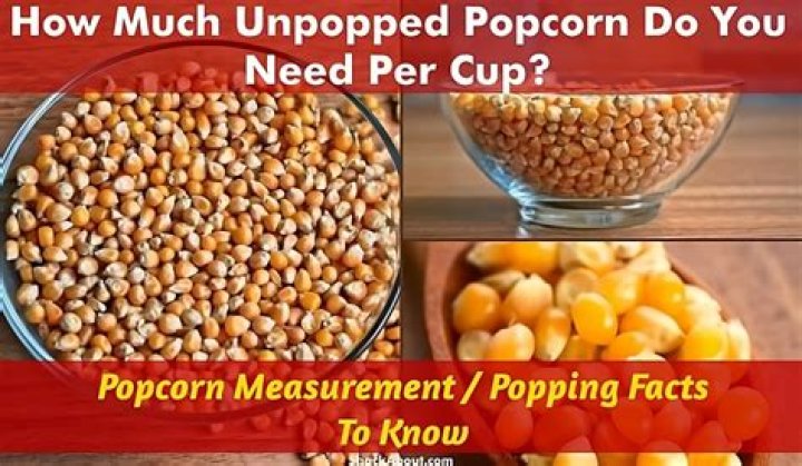 Is popcorn measured popped or unpopped?