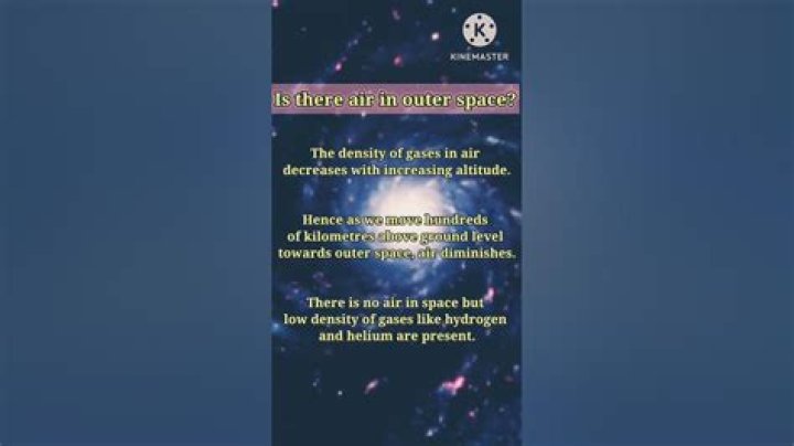 Is there air in outer space?