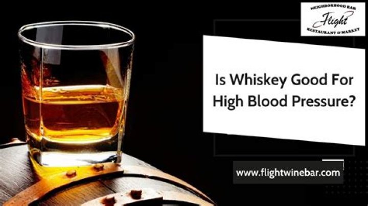 Is Whiskey good for the blood?