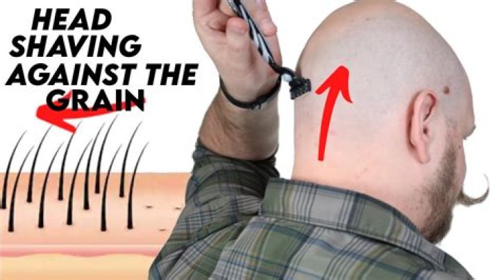 Should I shave against the grain on my head?