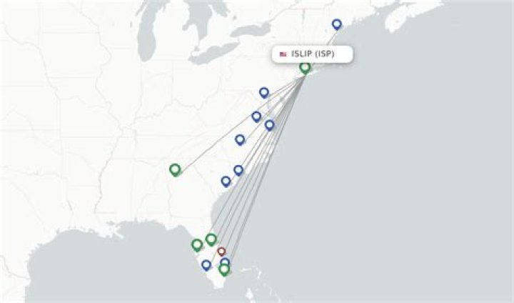 What airlines fly from Islip to Florida?