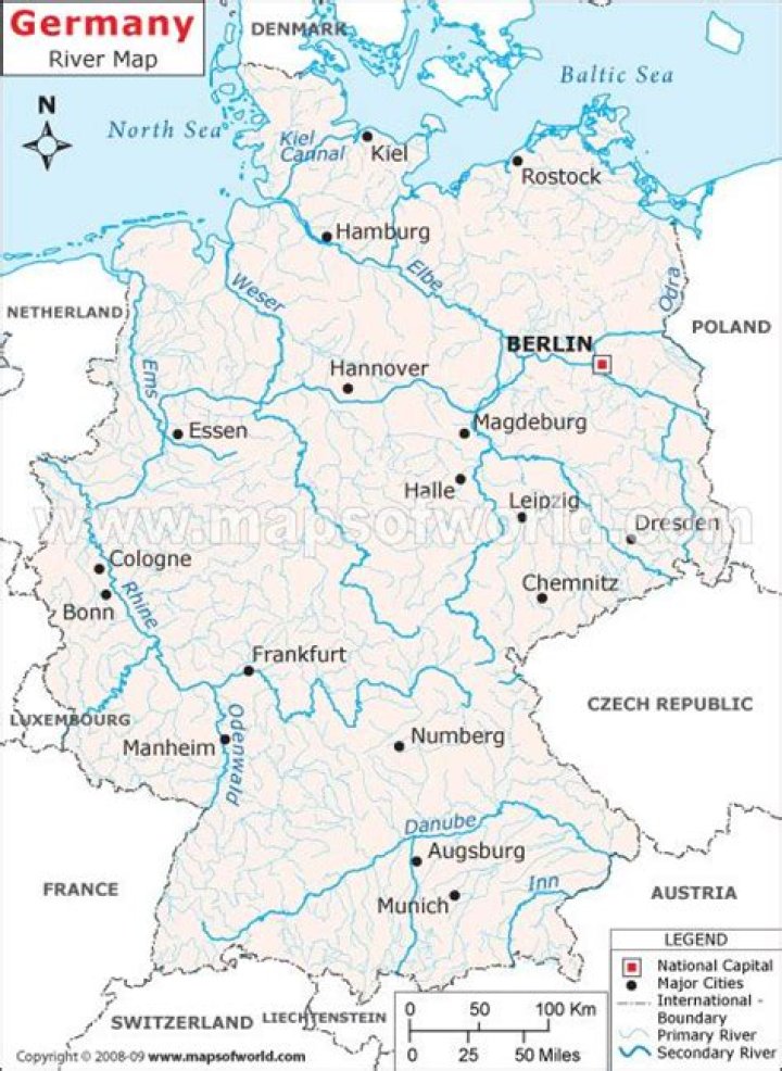 What are Germany's major rivers?