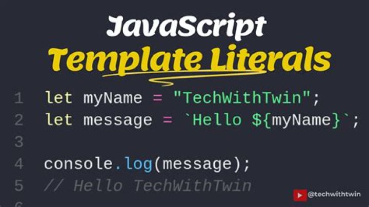 What are literals in JavaScript?