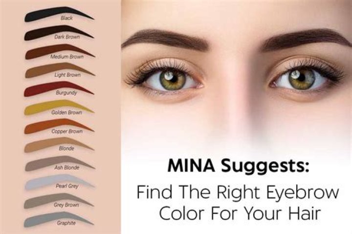 What color should I use for my eyebrows if I have black hair?