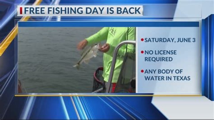 What day can you fish without a license in California?