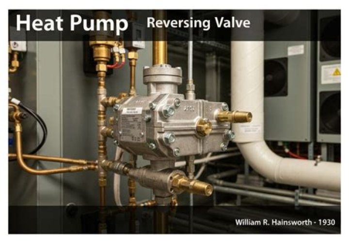 What does a heat pump reversing valve look like?