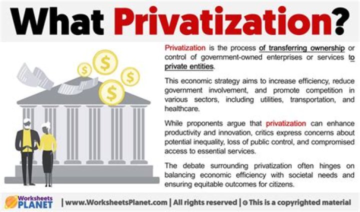 What does it mean to privatize something?