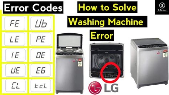 What does Le error mean on LG washing machine?