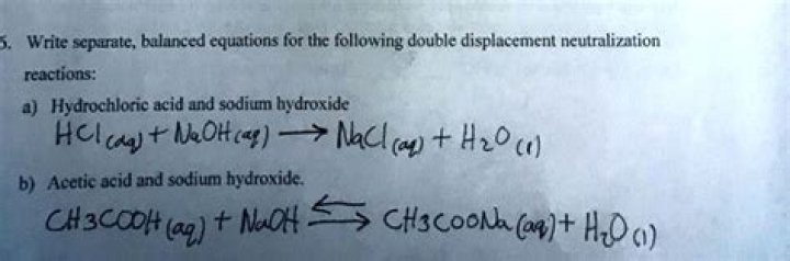 What happens when you mix sodium acetate and hydrochloric acid?