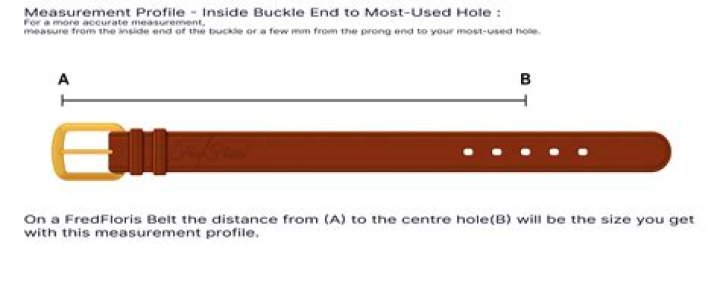 What hole should a belt fit on?