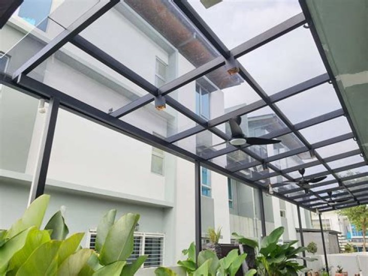 What is a glass roof called?