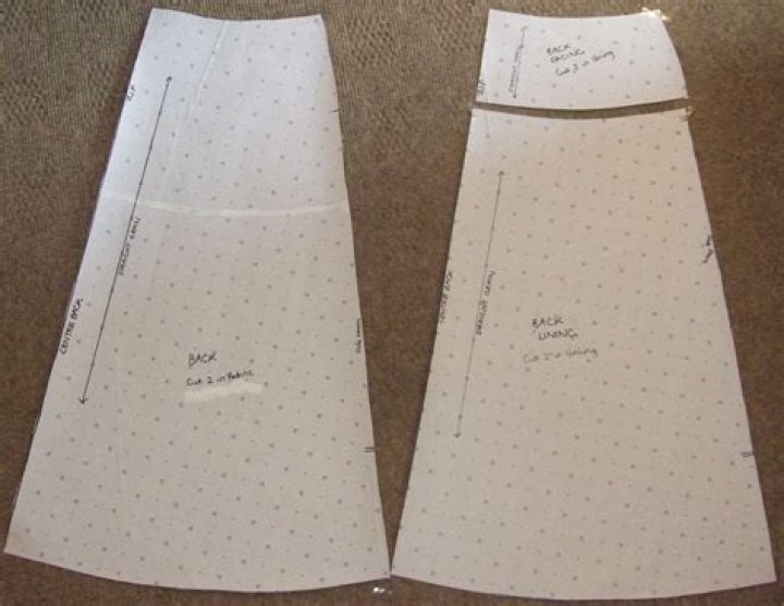 What is a line skirt pattern?