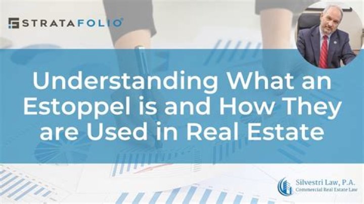 What is an estoppel why is it used?