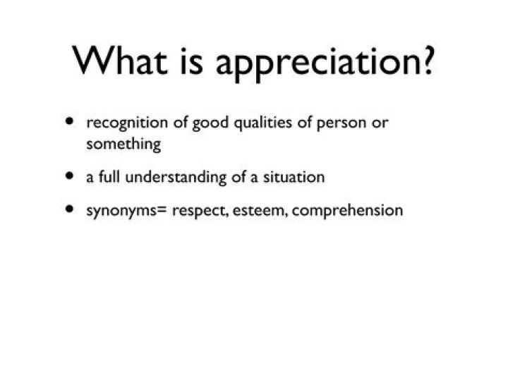 What is appreciation of situation?