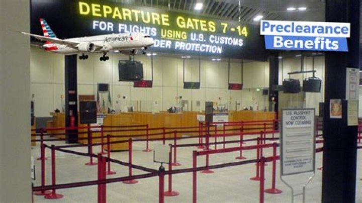 What is preclearance at airport?