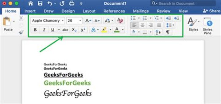 What is standard formatting toolbar?