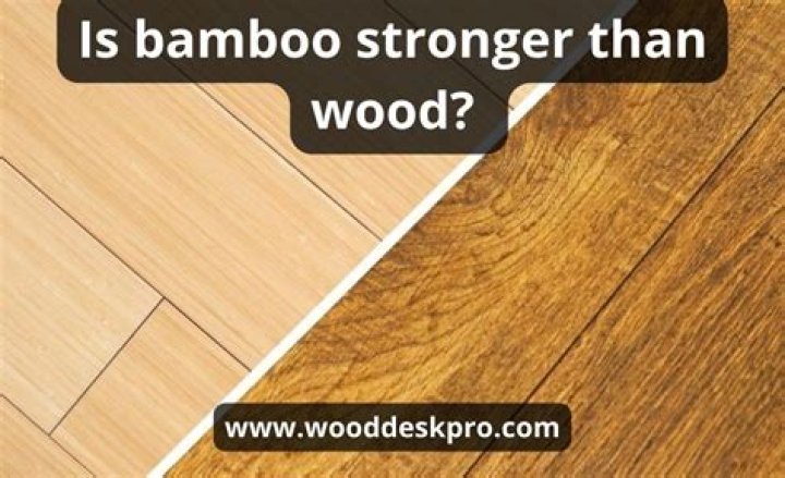 What is stronger bamboo or wood?
