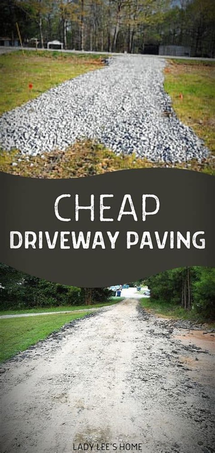 What is the cheapest way to pave a driveway?